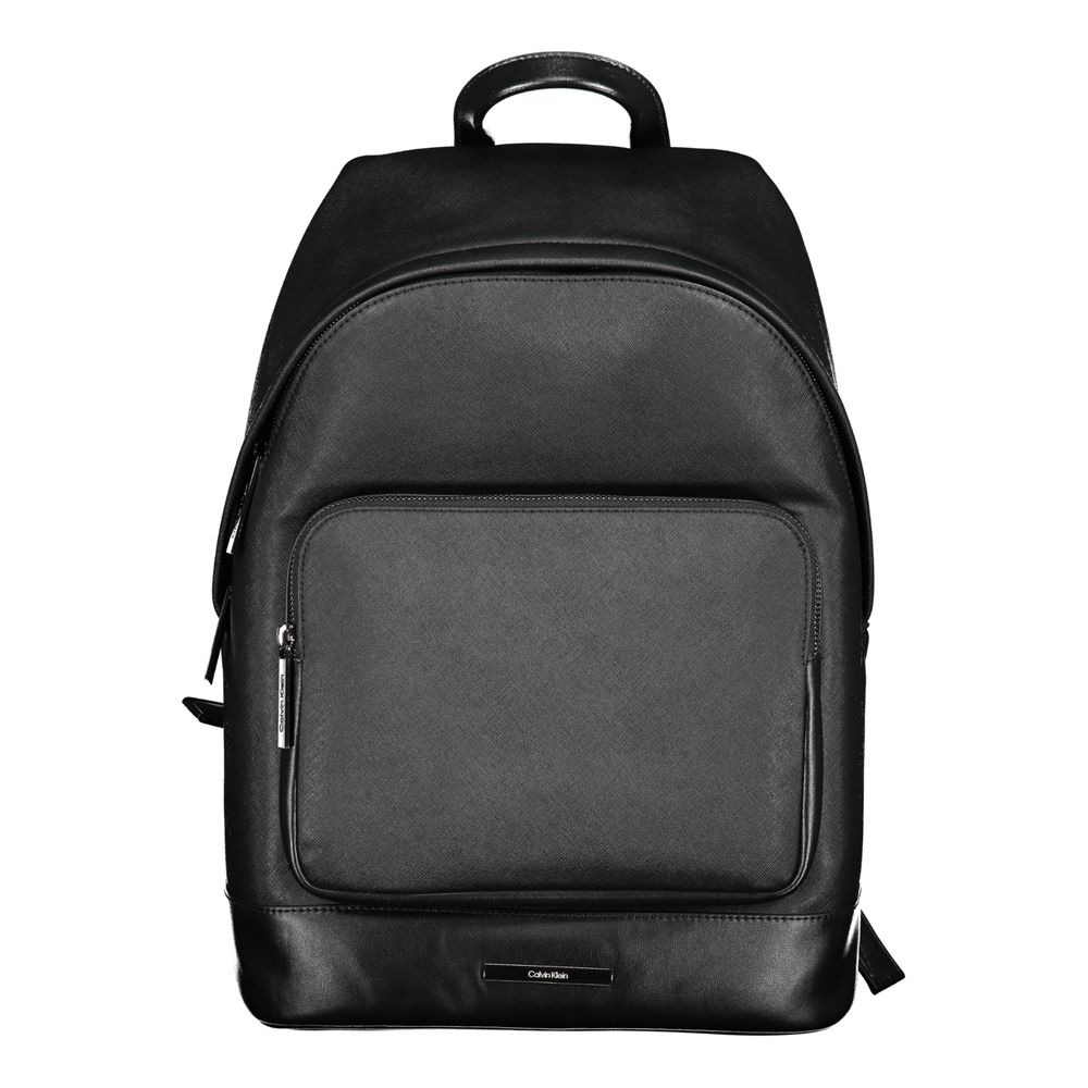 Calvin Klein Black Polyester Men Backpack - HBPS Beauty & Fashion
