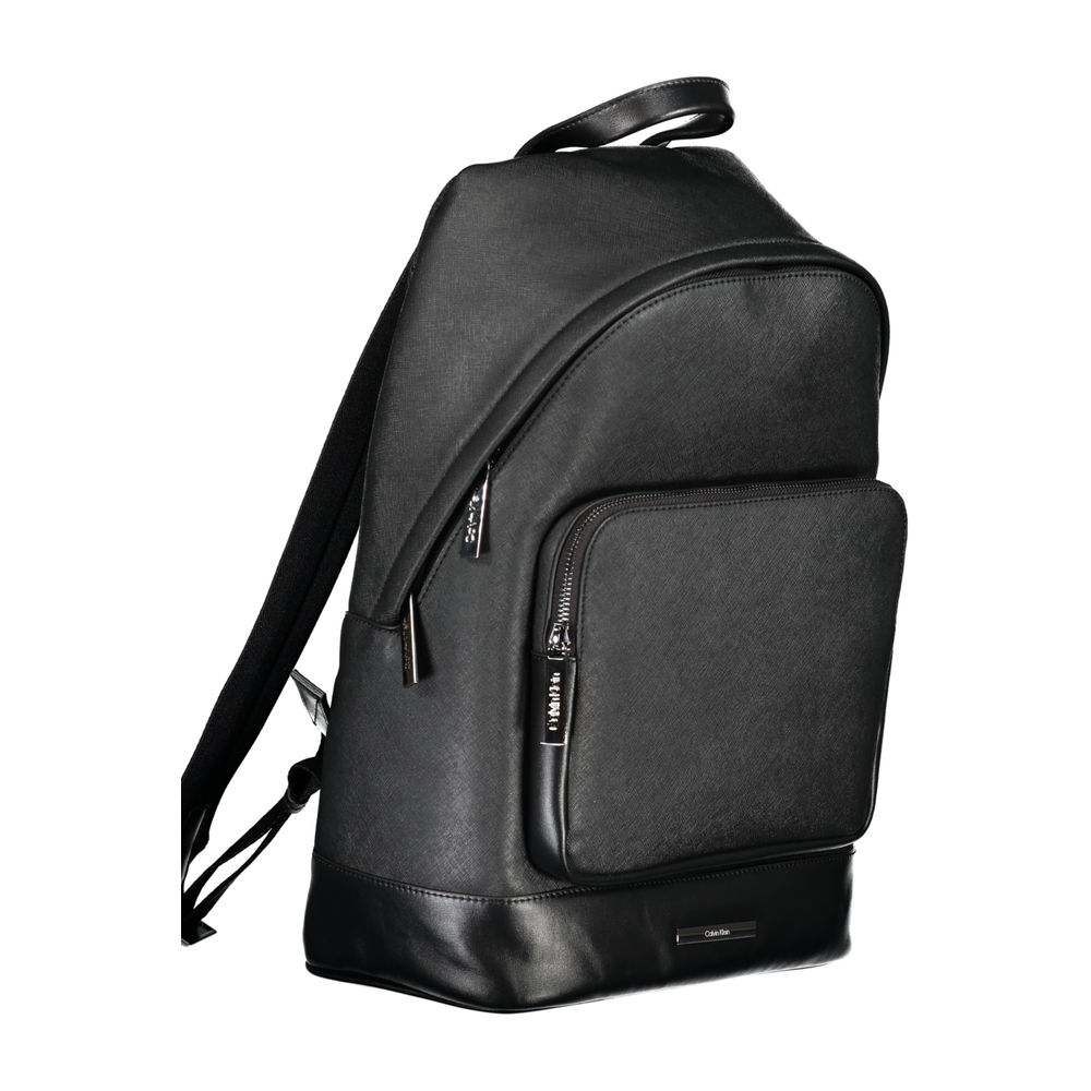 Calvin Klein Black Polyester Men Backpack - HBPS Beauty & Fashion