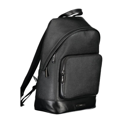 Calvin Klein Black Polyester Men Backpack - HBPS Beauty & Fashion