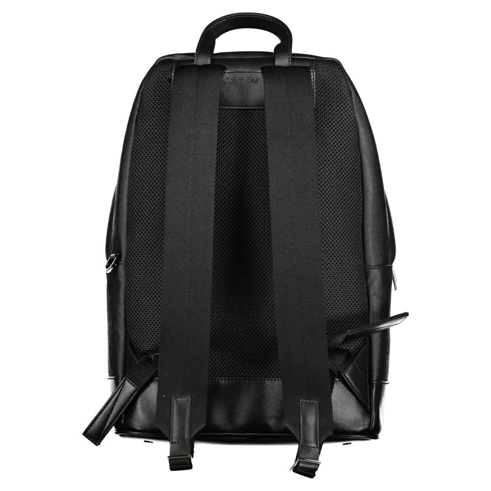 Calvin Klein Black Polyester Men Backpack - HBPS Beauty & Fashion