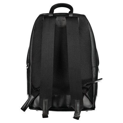 Calvin Klein Black Polyester Men Backpack - HBPS Beauty & Fashion
