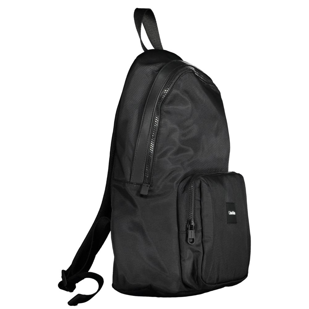 Calvin Klein Black Polyester Men's Backpack - HBPS Beauty & Fashion