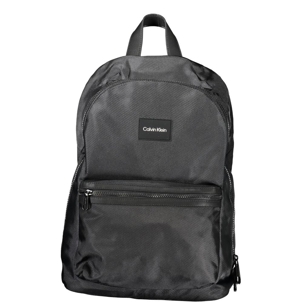 Calvin Klein Black Polyester Men's Backpack - HBPS Beauty & Fashion
