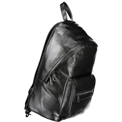 Calvin Klein Black Polyester Men's Backpack - HBPS Beauty & Fashion