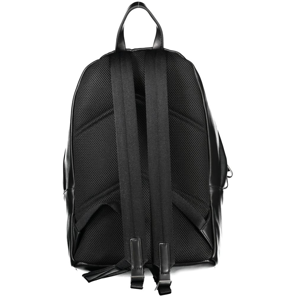 Calvin Klein Black Polyester Men's Backpack - HBPS Beauty & Fashion