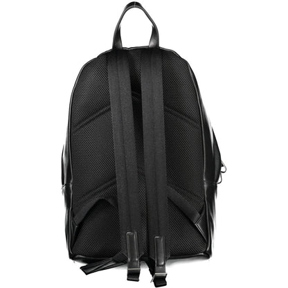 Calvin Klein Black Polyester Men's Backpack - HBPS Beauty & Fashion