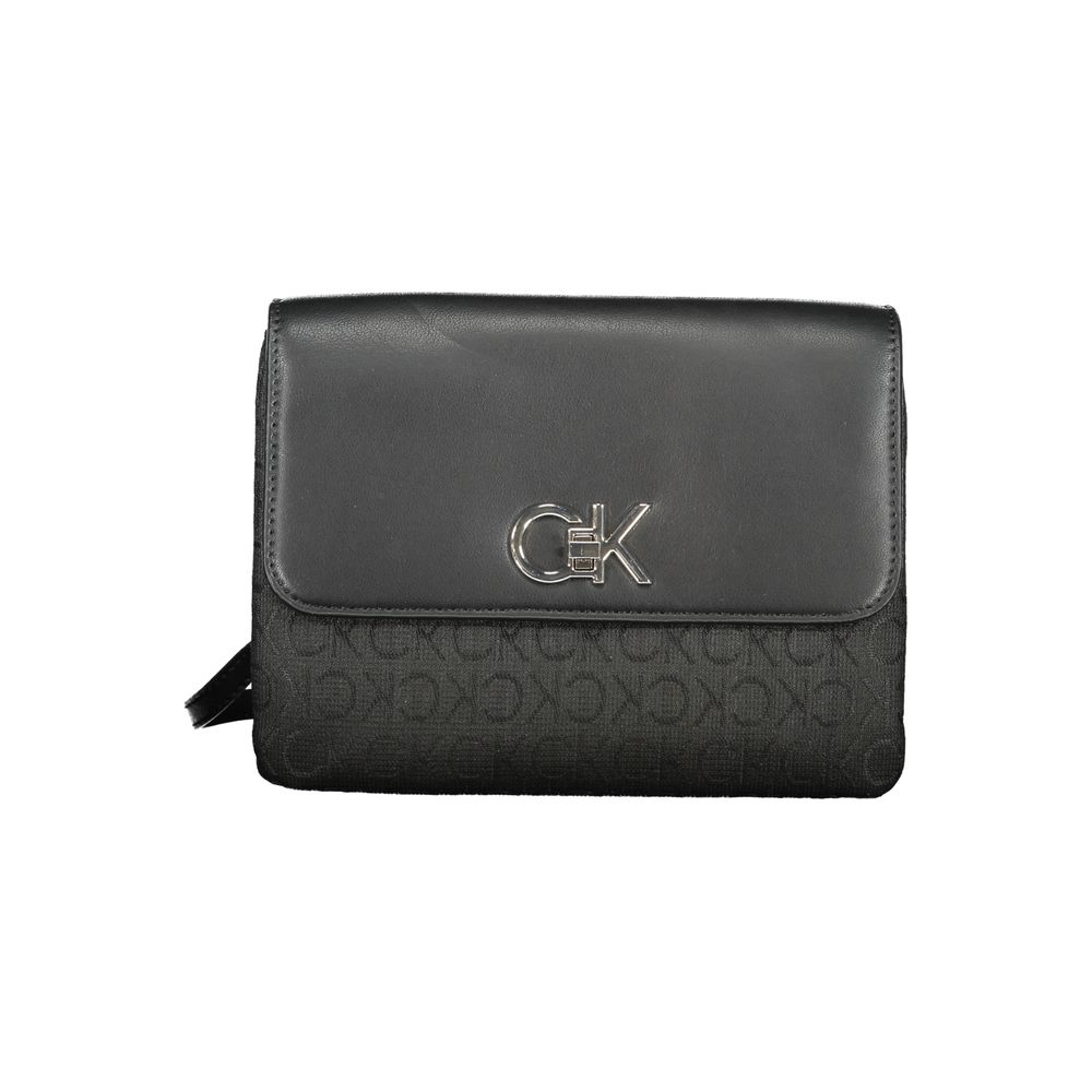 Calvin Klein Black Polyester Women Handbag - HBPS Beauty & Fashion