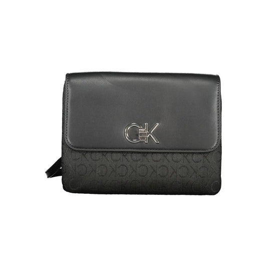 Calvin Klein Black Polyester Women Handbag - HBPS Beauty & Fashion