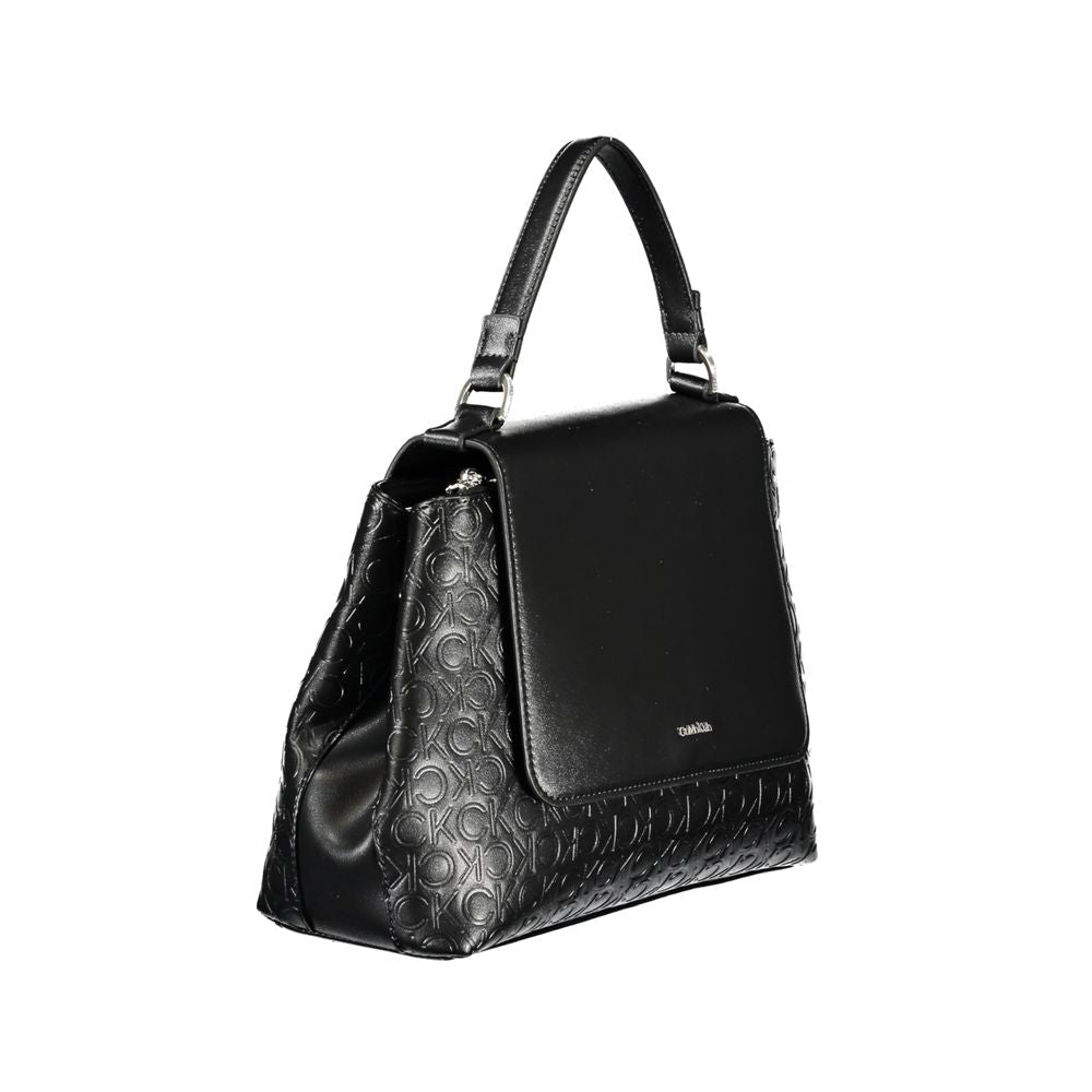 Calvin Klein Black Polyester Women Handbag - HBPS Beauty & Fashion