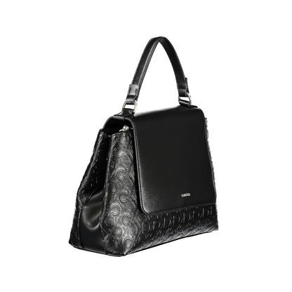 Calvin Klein Black Polyester Women Handbag - HBPS Beauty & Fashion
