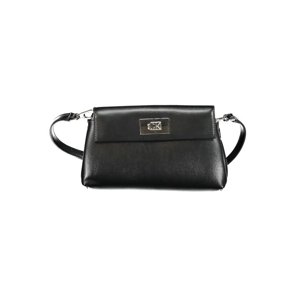 Calvin Klein Black Polyester Women Handbag - HBPS Beauty & Fashion