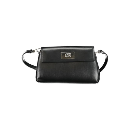 Calvin Klein Black Polyester Women Handbag - HBPS Beauty & Fashion