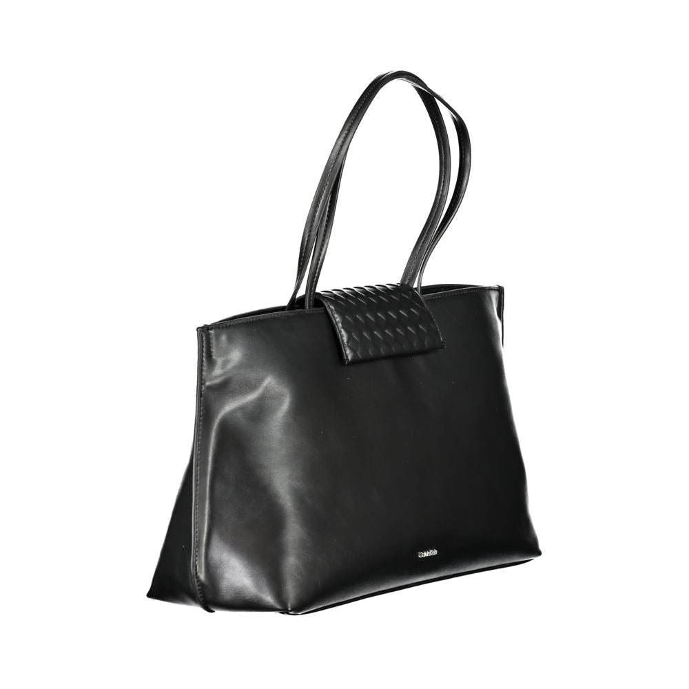 Calvin Klein Black Polyester Women Handbag - HBPS Beauty & Fashion