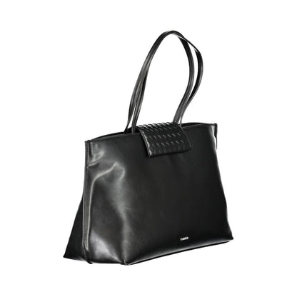 Calvin Klein Black Polyester Women Handbag - HBPS Beauty & Fashion
