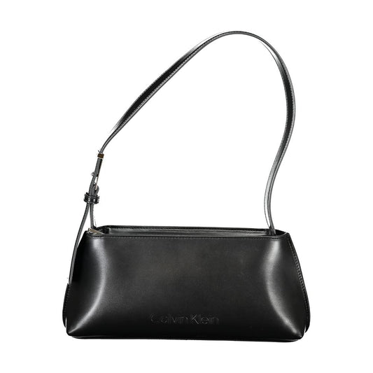 Calvin Klein Black Polyester Women Handbag - HBPS Beauty & Fashion