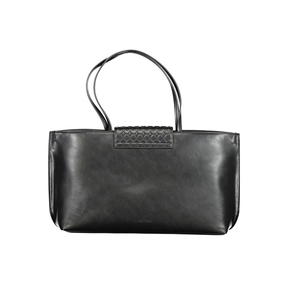 Calvin Klein Black Polyester Women Handbag - HBPS Beauty & Fashion