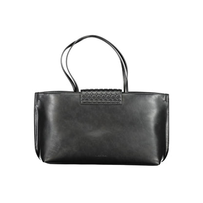 Calvin Klein Black Polyester Women Handbag - HBPS Beauty & Fashion