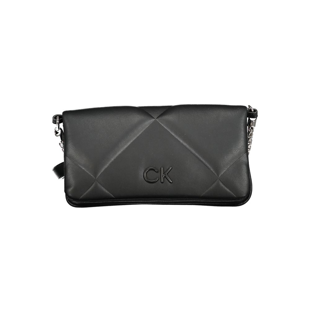 Calvin Klein Black Polyester Women Handbag - HBPS Beauty & Fashion