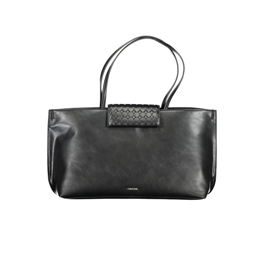 Calvin Klein Black Polyester Women Handbag - HBPS Beauty & Fashion