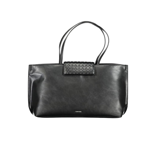 Calvin Klein Black Polyester Women Handbag - HBPS Beauty & Fashion