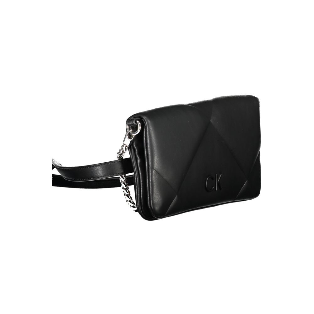 Calvin Klein Black Polyester Women Handbag - HBPS Beauty & Fashion