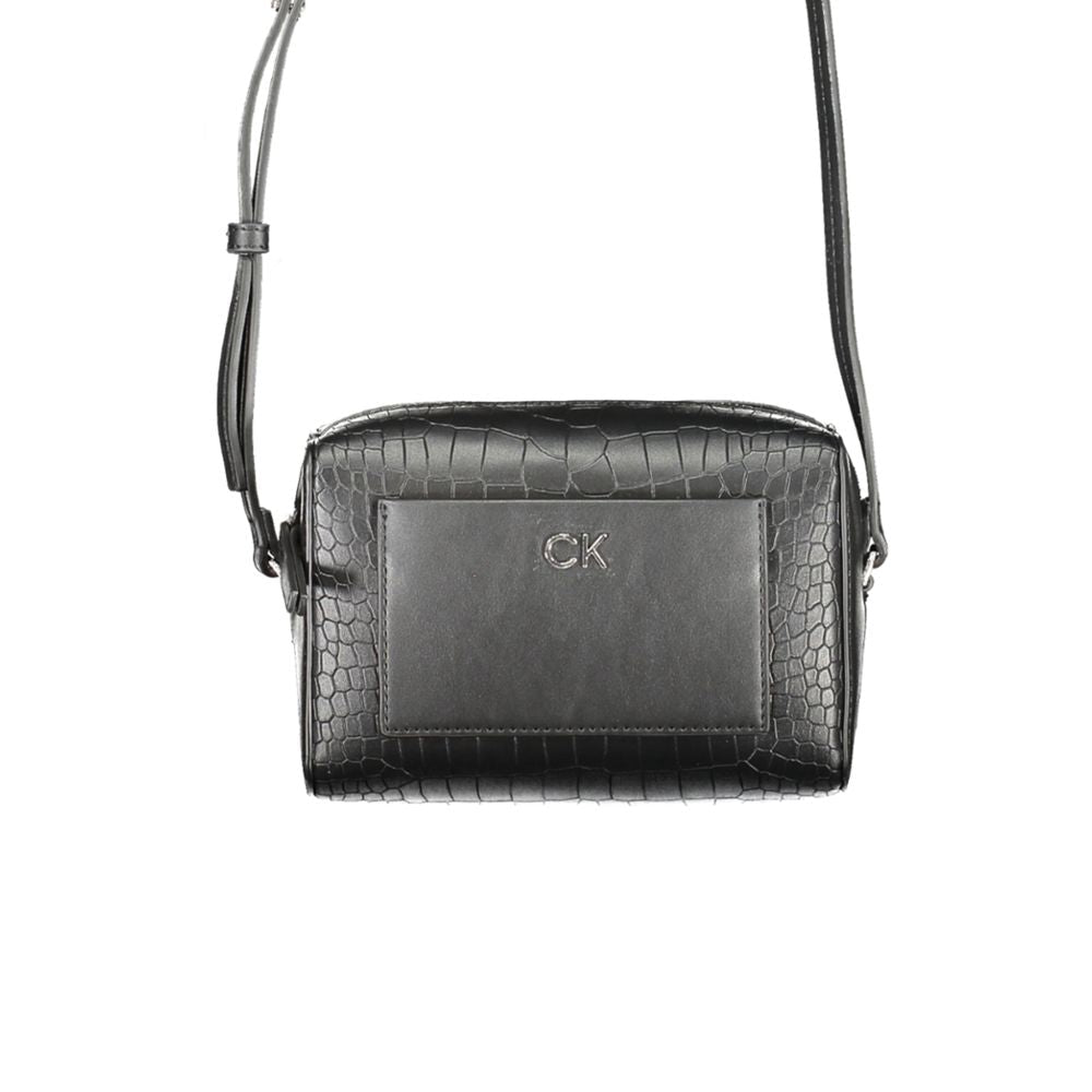 Calvin Klein Black Polyester Women Shoulder Bag - HBPS Beauty & Fashion