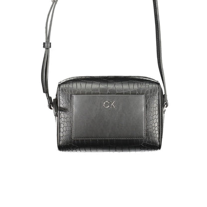 Calvin Klein Black Polyester Women Shoulder Bag - HBPS Beauty & Fashion
