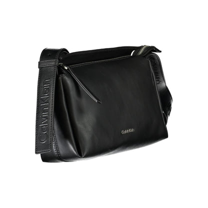 Calvin Klein Black Polyester Women Shoulder Bag - HBPS Beauty & Fashion