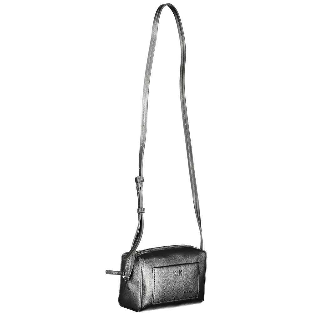 Calvin Klein Black Polyester Women Shoulder Bag - HBPS Beauty & Fashion