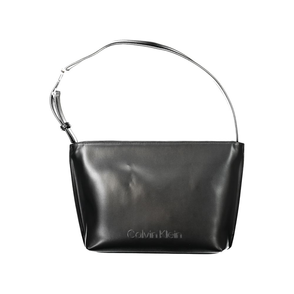 Calvin Klein Black Polyester Women Shoulder Bag - HBPS Beauty & Fashion