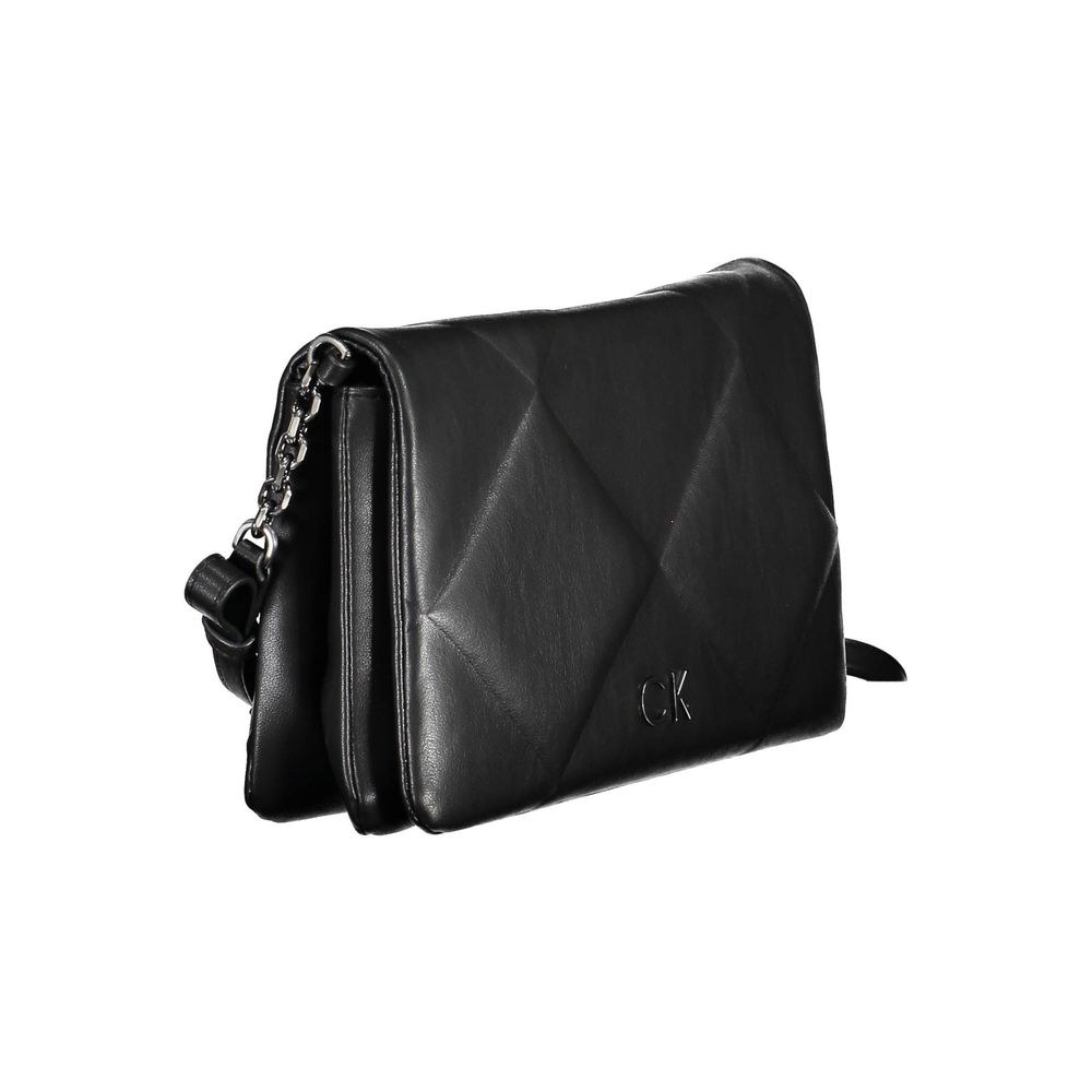 Calvin Klein Black Polyester Women Shoulder Bag - HBPS Beauty & Fashion