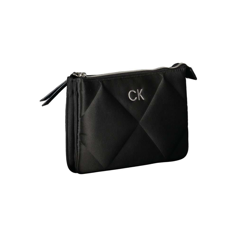 Calvin Klein Black Polyester Women Shoulder Bag - HBPS Beauty & Fashion