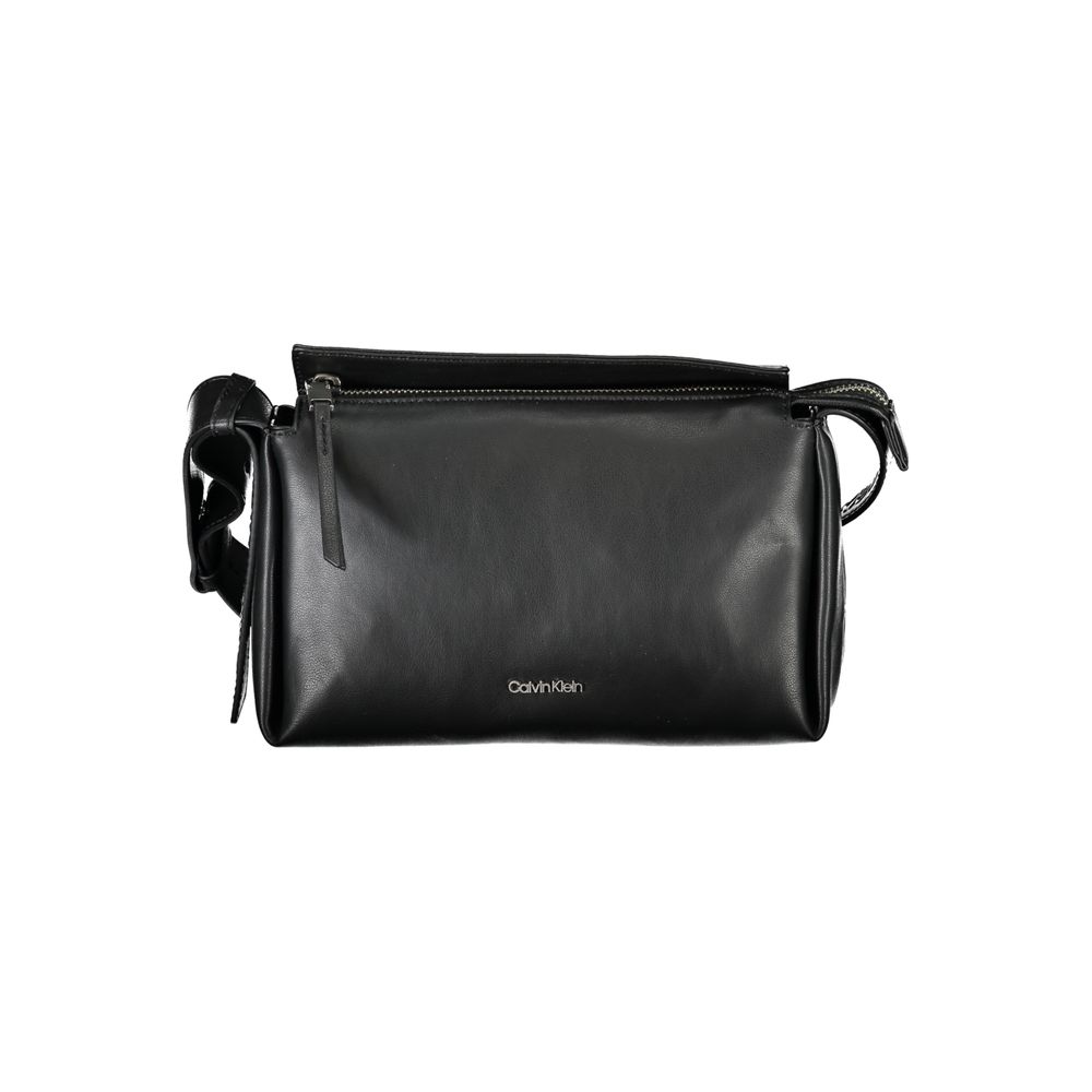 Calvin Klein Black Polyester Women Shoulder Bag - HBPS Beauty & Fashion