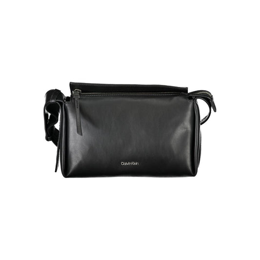 Calvin Klein Black Polyester Women Shoulder Bag - HBPS Beauty & Fashion