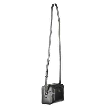 Calvin Klein Black Polyester Women Shoulder Bag - HBPS Beauty & Fashion