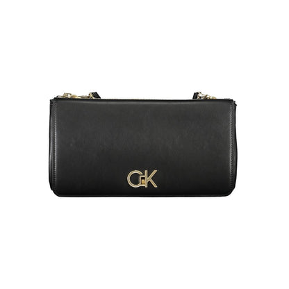 Calvin Klein Black Polyester Women Shoulder Bag - HBPS Beauty & Fashion