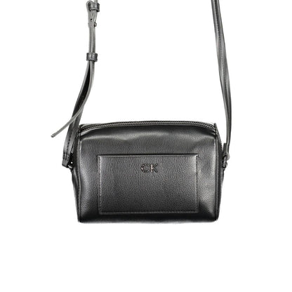 Calvin Klein Black Polyester Women Shoulder Bag - HBPS Beauty & Fashion