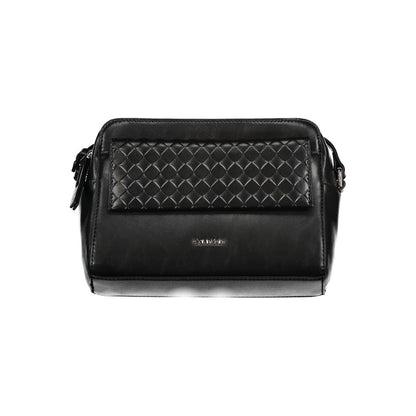 Calvin Klein Black Polyester Women Shoulder Bag - HBPS Beauty & Fashion