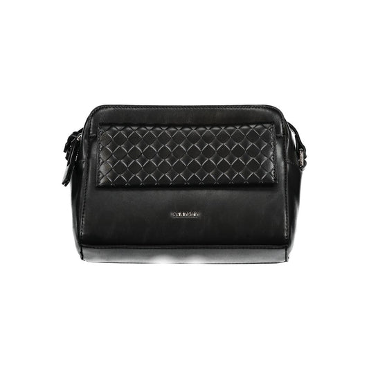 Calvin Klein Black Polyester Women Shoulder Bag - HBPS Beauty & Fashion