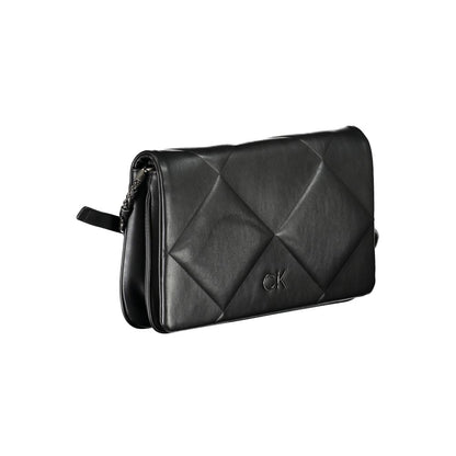 Calvin Klein Black Polyester Women Shoulder Bag - HBPS Beauty & Fashion