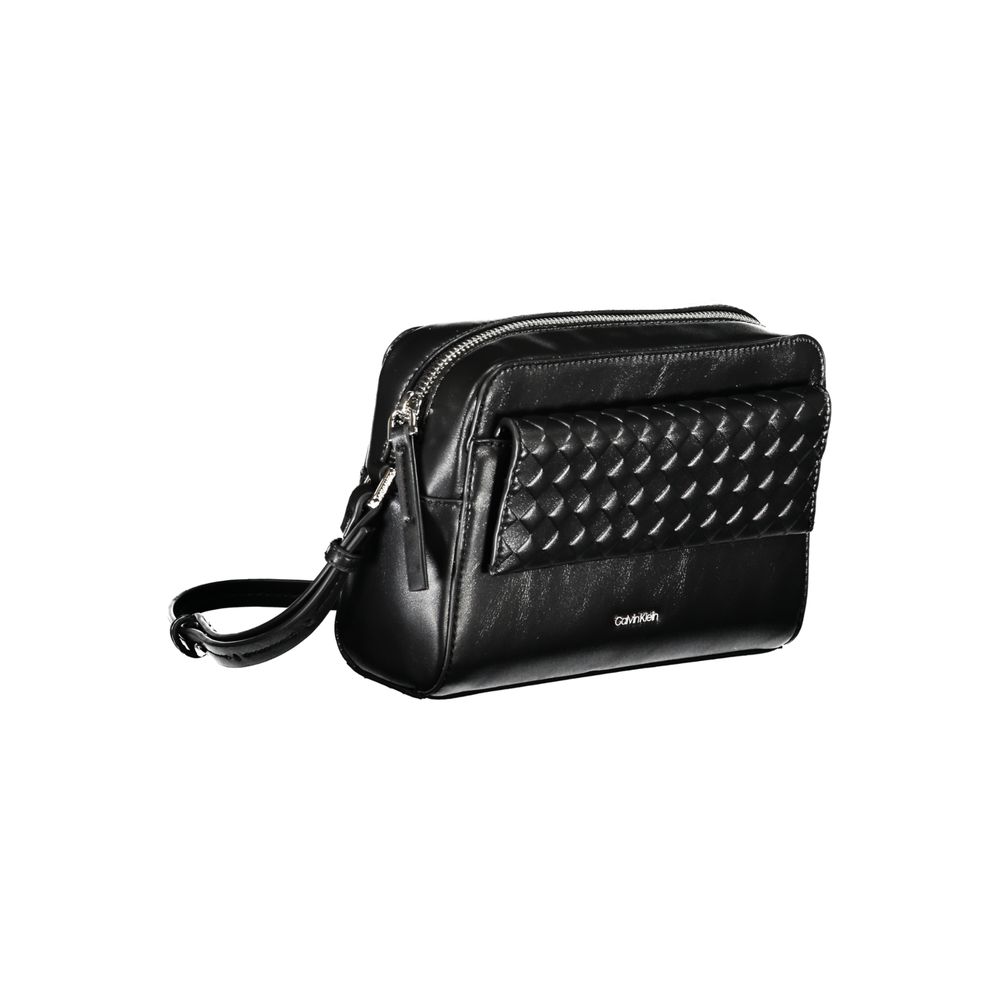 Calvin Klein Black Polyester Women Shoulder Bag - HBPS Beauty & Fashion