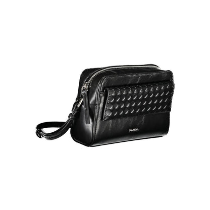 Calvin Klein Black Polyester Women Shoulder Bag - HBPS Beauty & Fashion