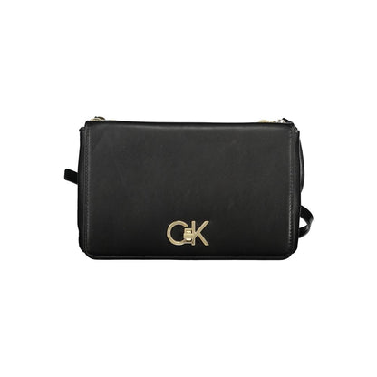 Calvin Klein Black Polyester Women's Shoulder Bag - HBPS Beauty & Fashion