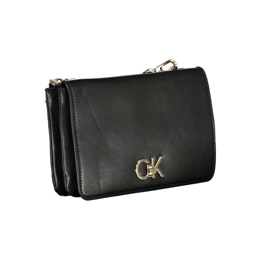 Calvin Klein Black Polyester Women's Shoulder Bag - HBPS Beauty & Fashion