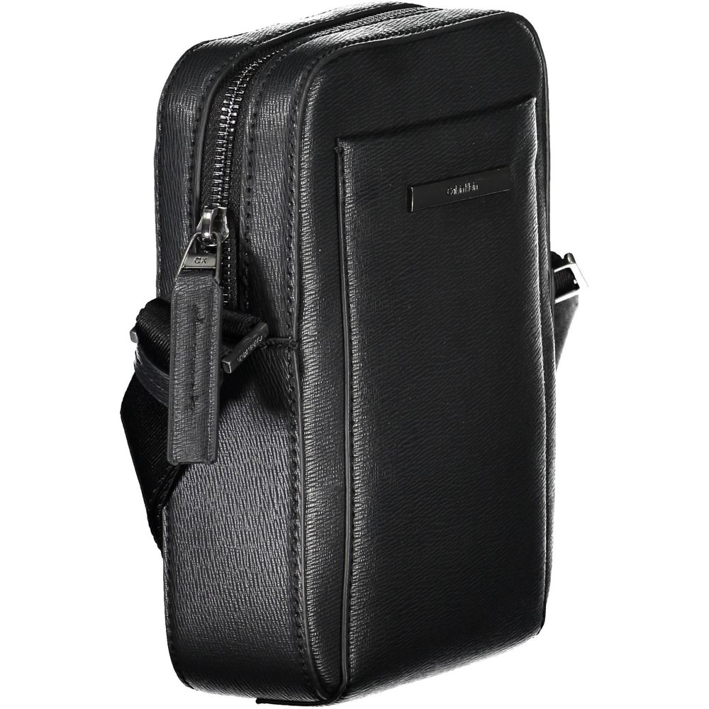 Calvin Klein Black Polyurethane Men Shoulder Bag - HBPS Beauty & Fashion