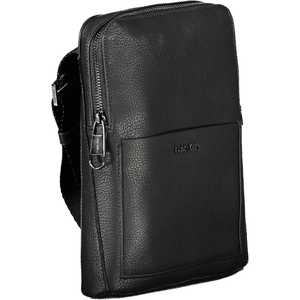 Calvin Klein Black Polyurethane Men's Shoulder Bag - HBPS Beauty & Fashion