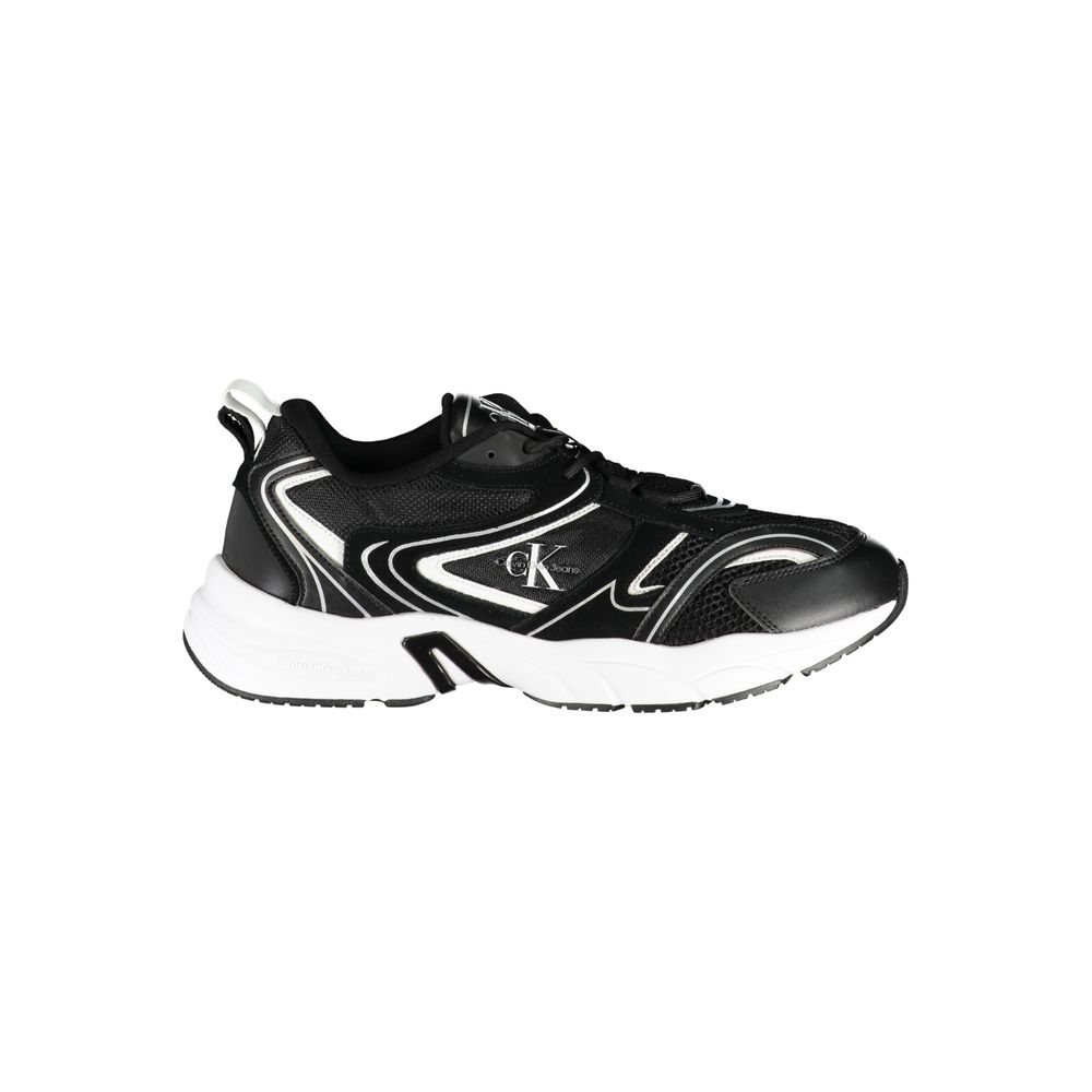 Calvin Klein Black Polyurethane Men's Sneaker - HBPS Beauty & Fashion