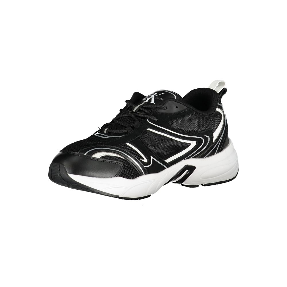 Calvin Klein Black Polyurethane Men's Sneaker - HBPS Beauty & Fashion