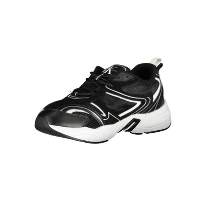 Calvin Klein Black Polyurethane Men's Sneaker - HBPS Beauty & Fashion