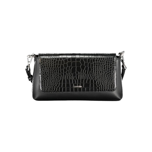 Calvin Klein Black Polyurethane Women Handbag - HBPS Beauty & Fashion